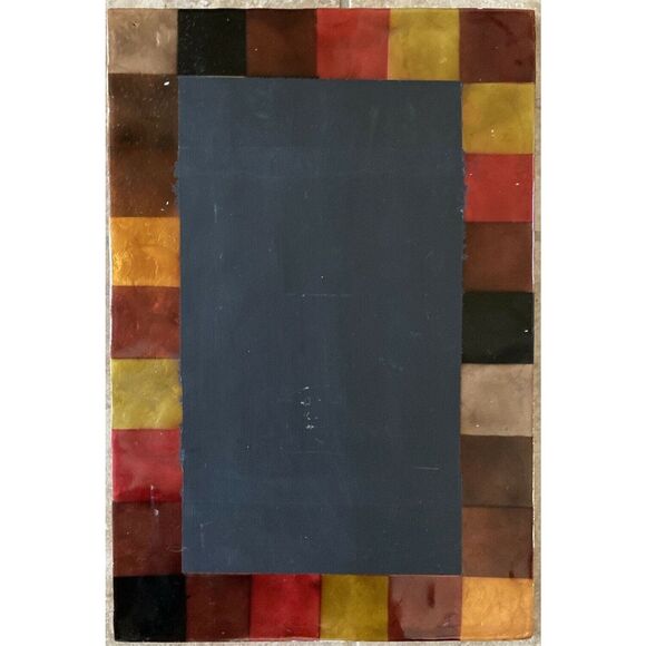 Custom Other - Custom Kitchen Chalkboard, 12x18 Rectangle, Multi Colored Square Border